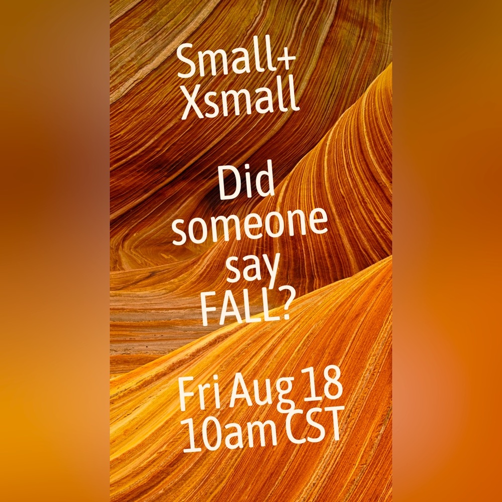 Small+Xsmall. Fall inspired. Bring on the pumpkin spice!
